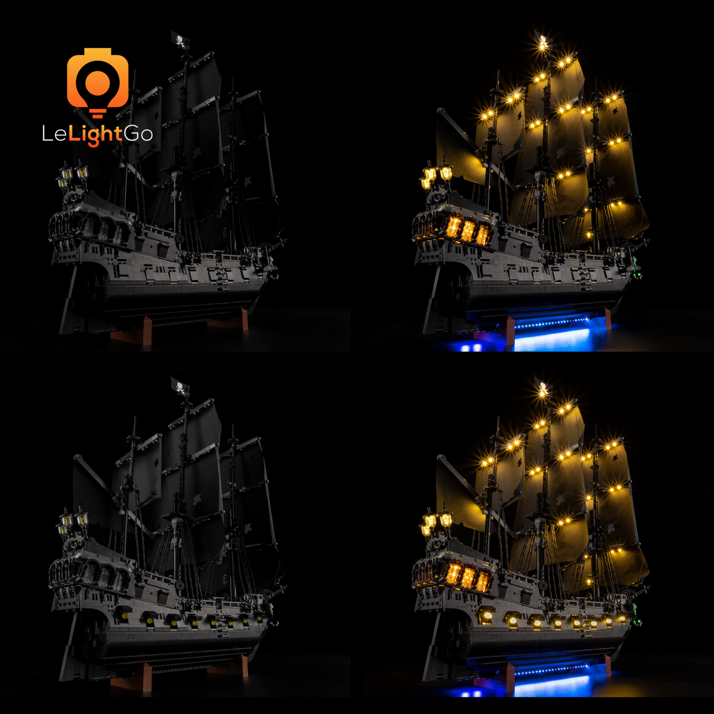 Light Kit For Captain Jack Sparrow's Pirate Ship 10365