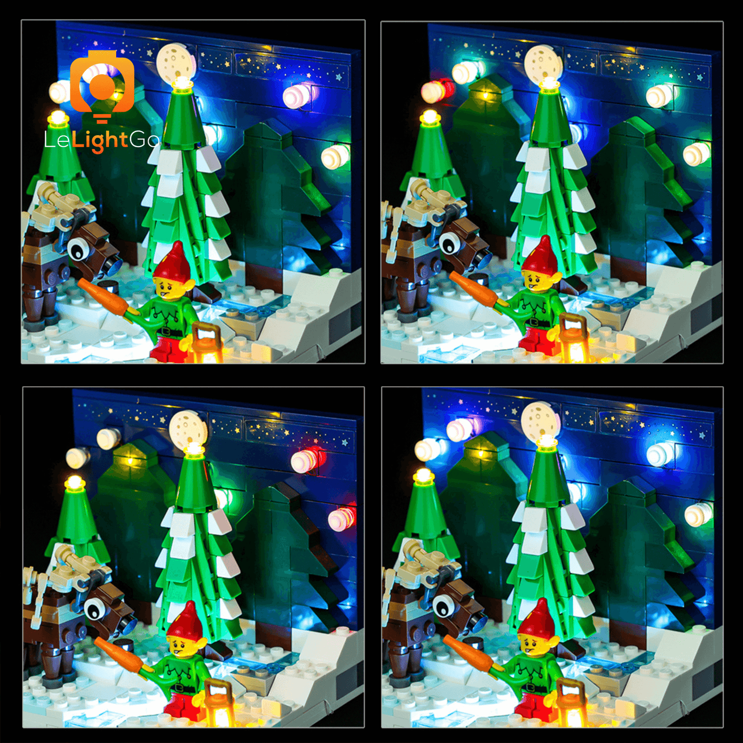 Light Kit For Santa's Front Yard 40484