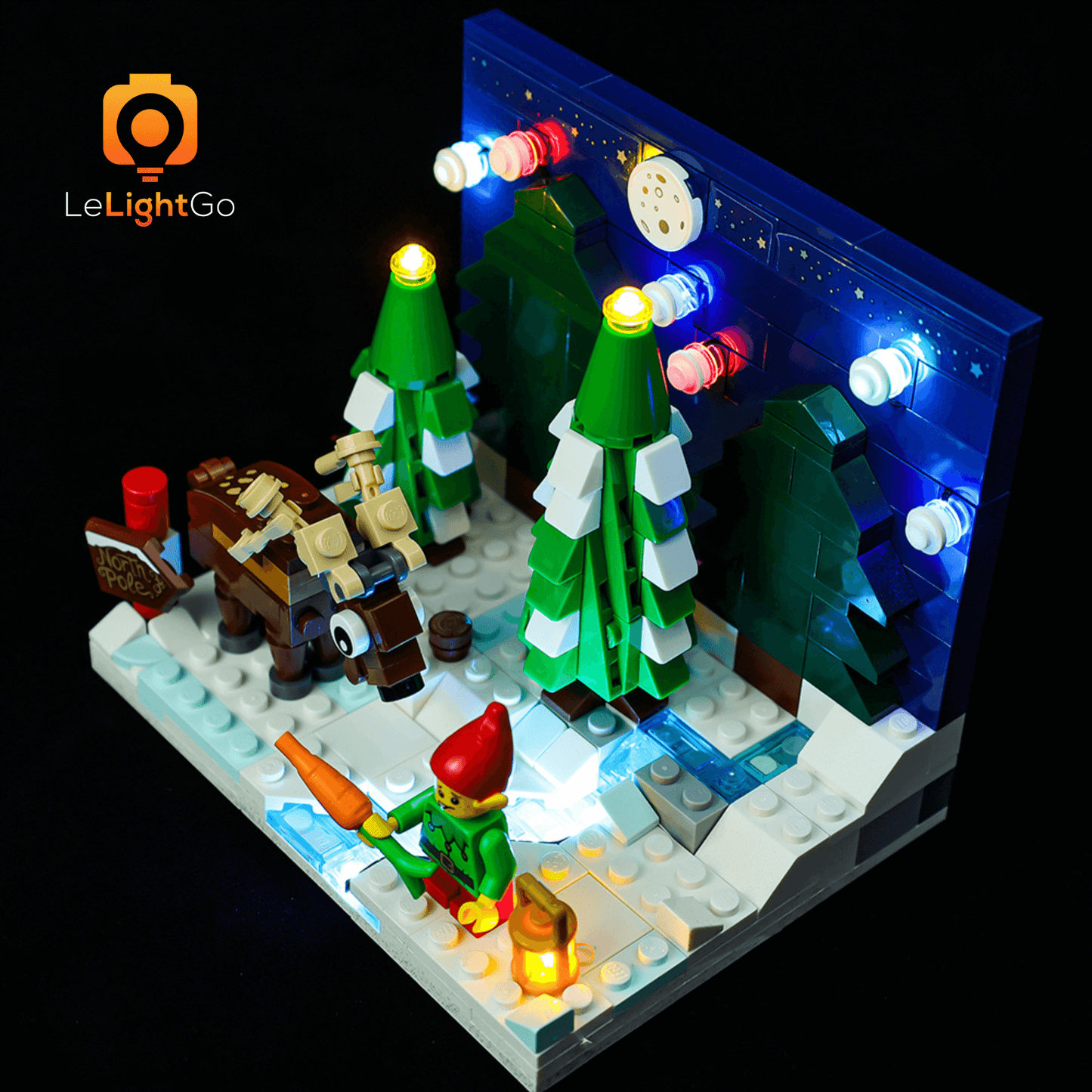 Light Kit For Santa's Front Yard 40484