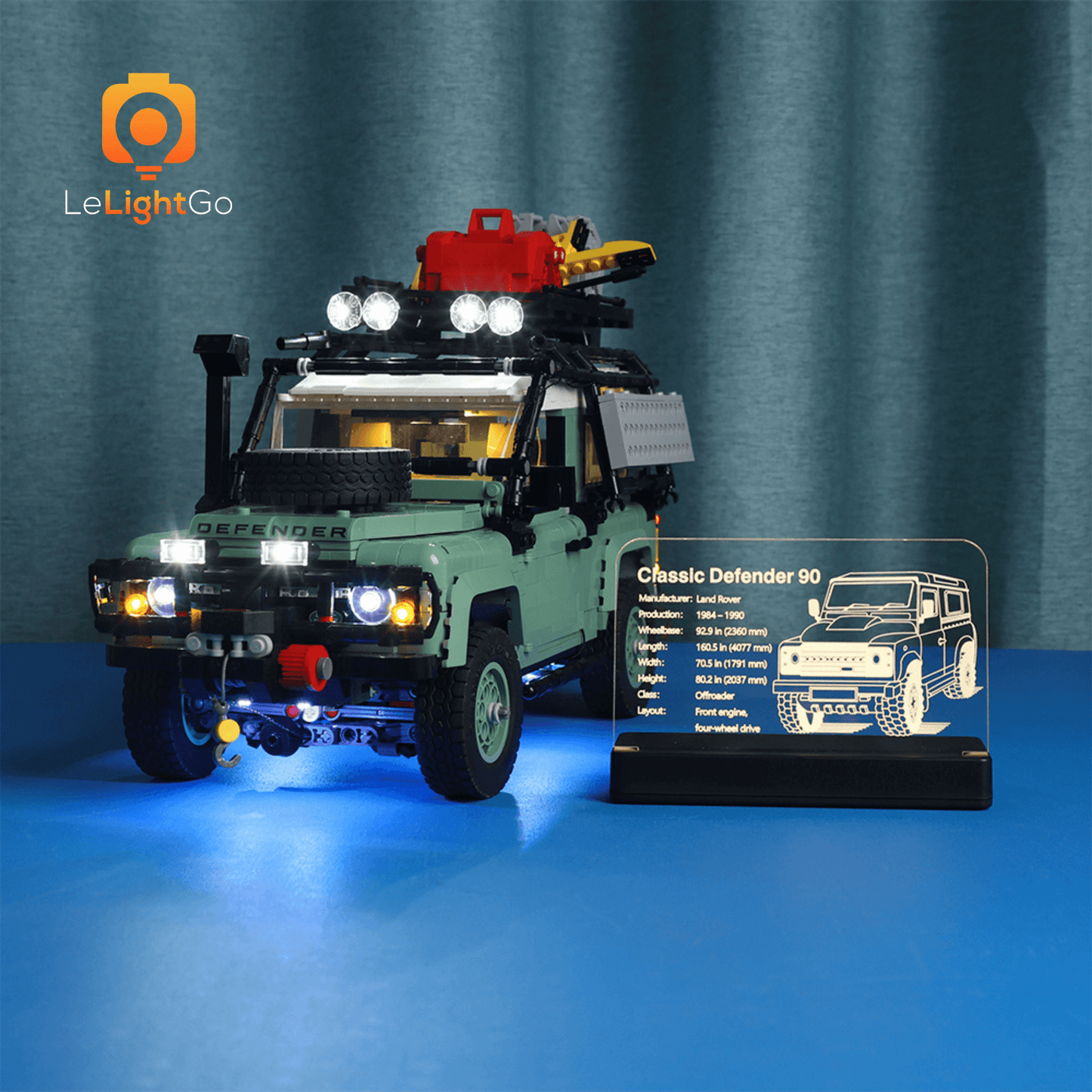 LED Nameplate for Land Rover Classic Defender 90 10317