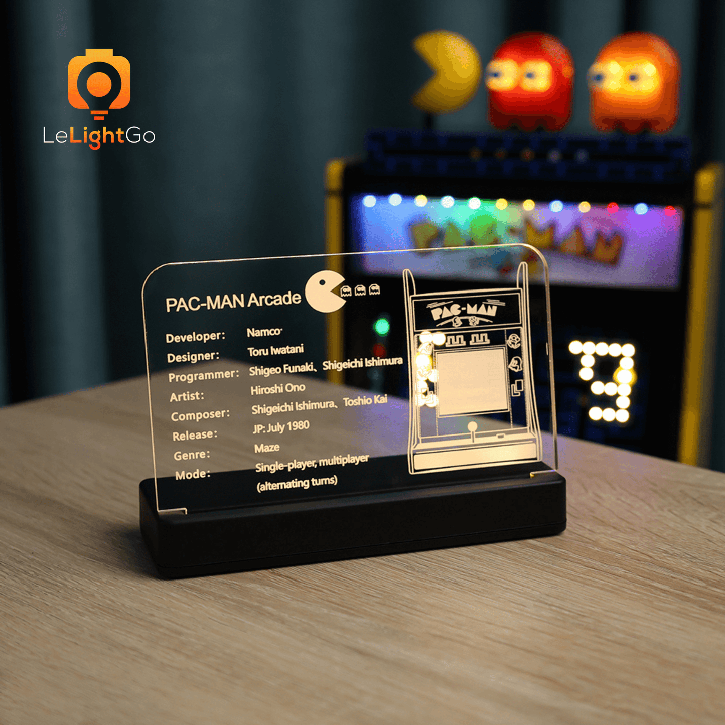 LED Nameplate for PAC-MAN Arcade 10323