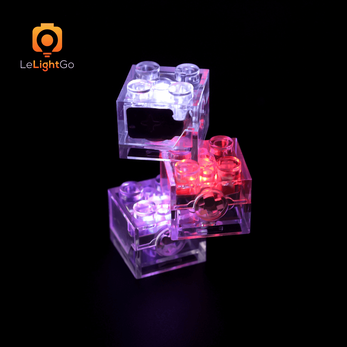 LeLightGo DIY 1 piece 2x2 LED Light Brick