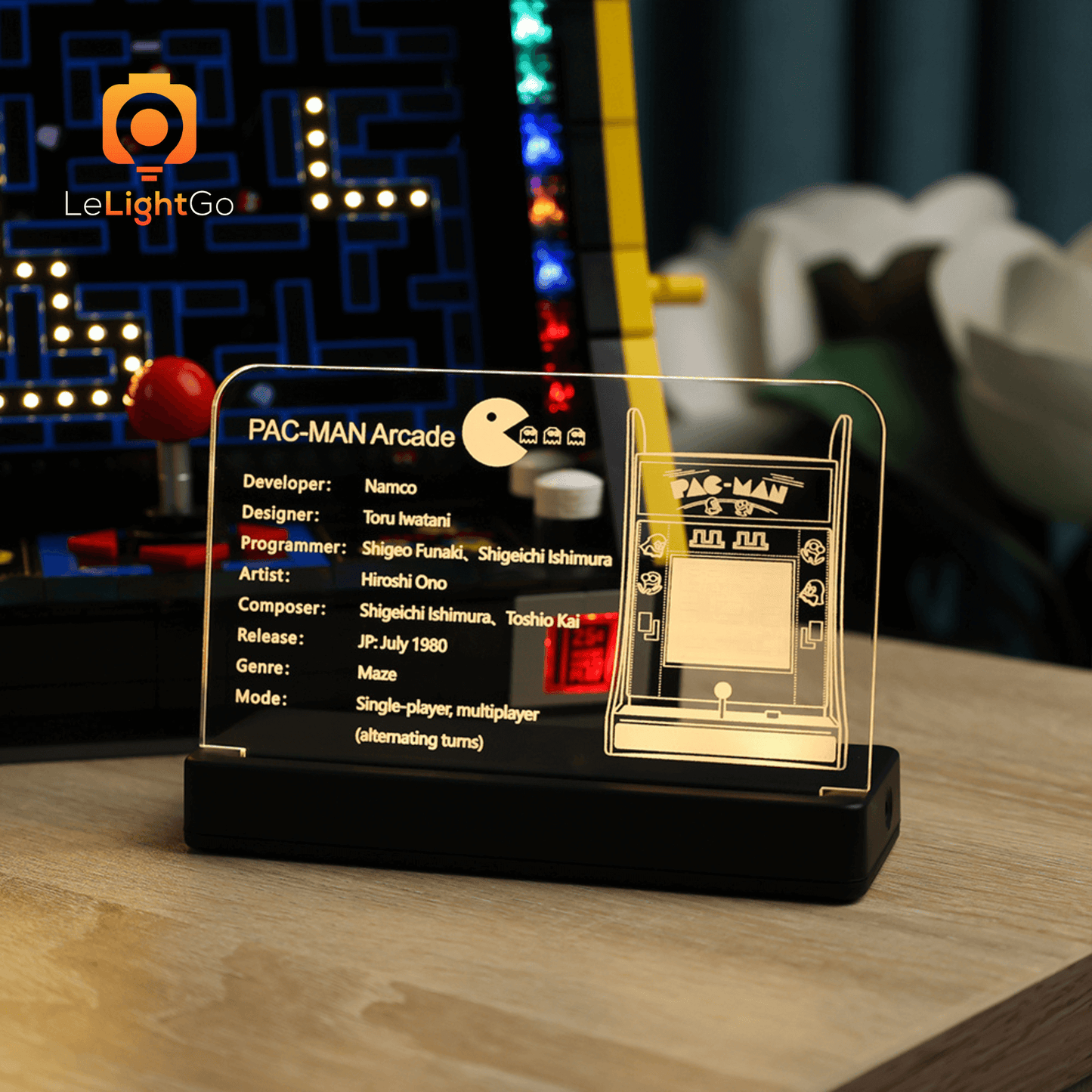 LED Nameplate for PAC-MAN Arcade 10323