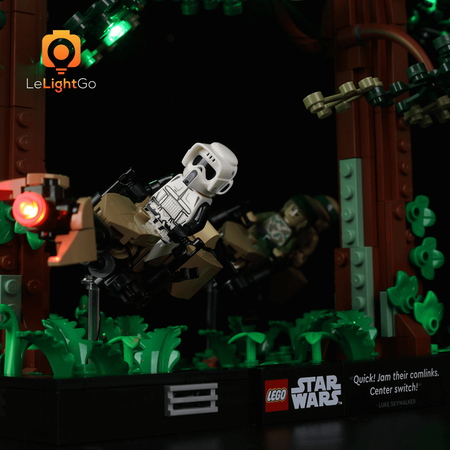 Light Kit For Endor Speeder Chase Diorama 75353