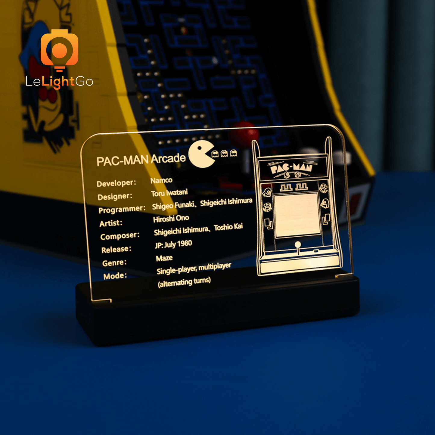 LED Nameplate for PAC-MAN Arcade 10323