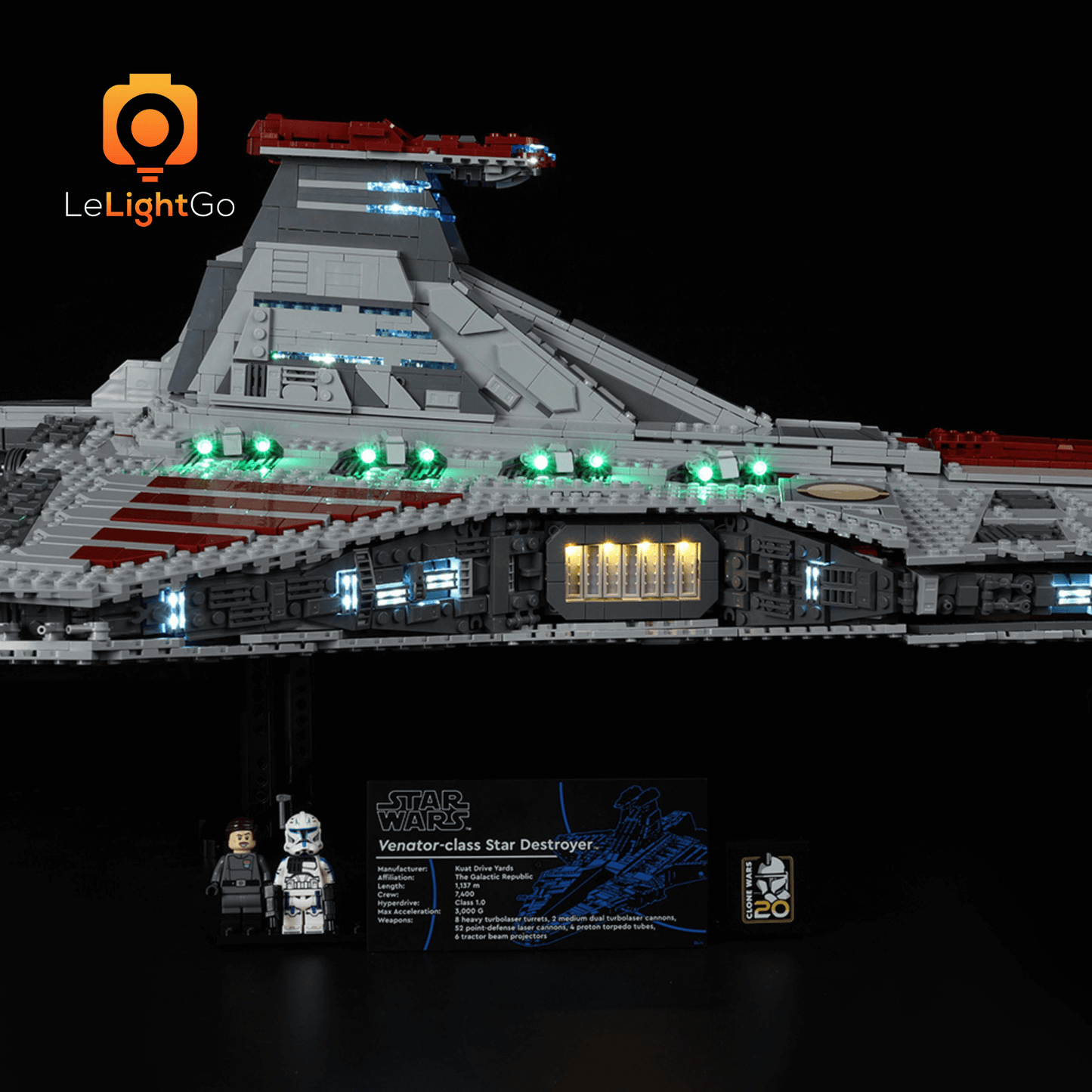 Light Kit For Venator-Class Republic Attack Cruiser 75367