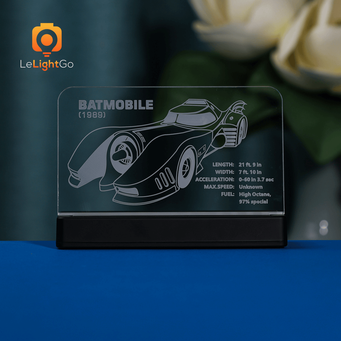 LED Nameplate for 1989 Batmobile 76139