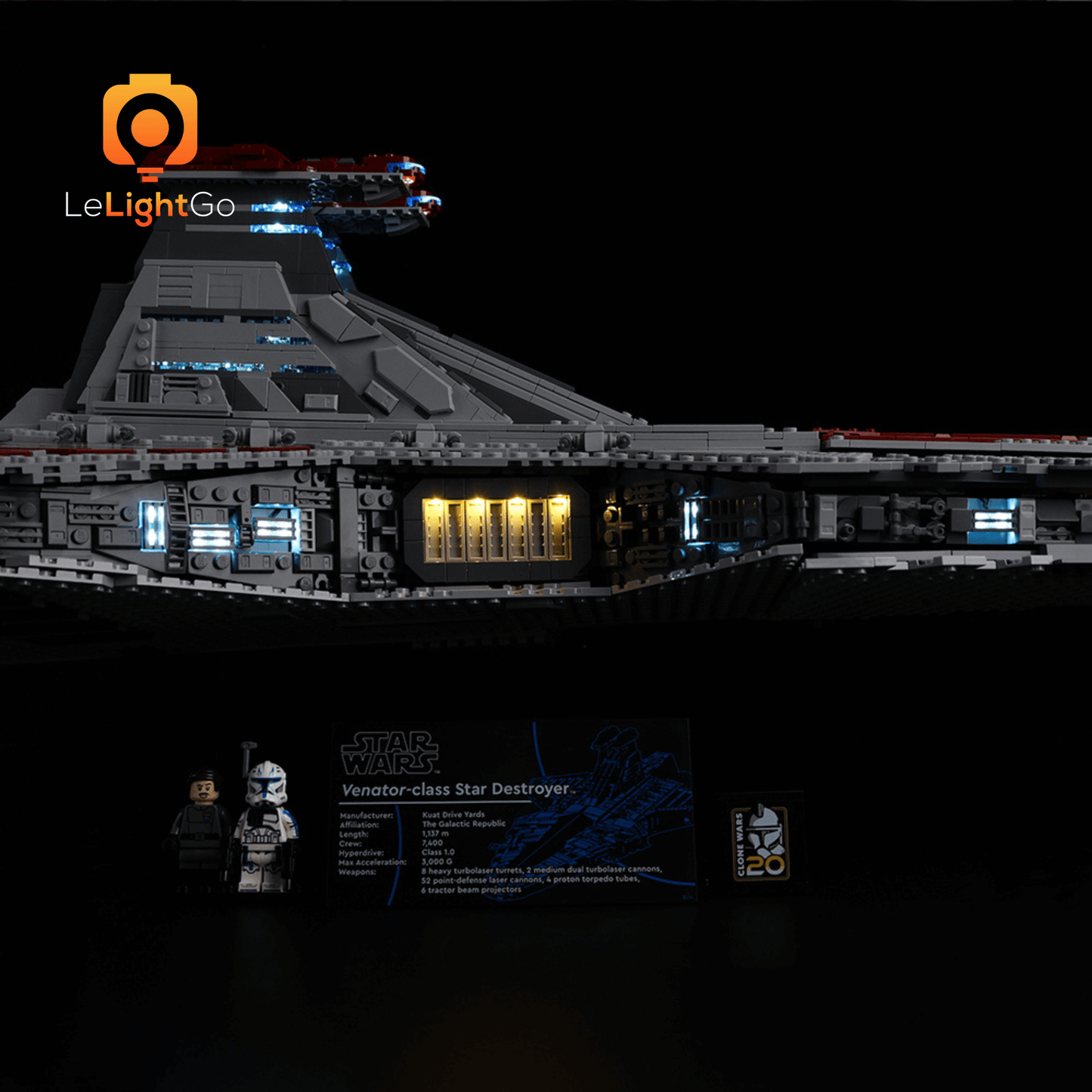 Light Kit For Venator-Class Republic Attack Cruiser 75367