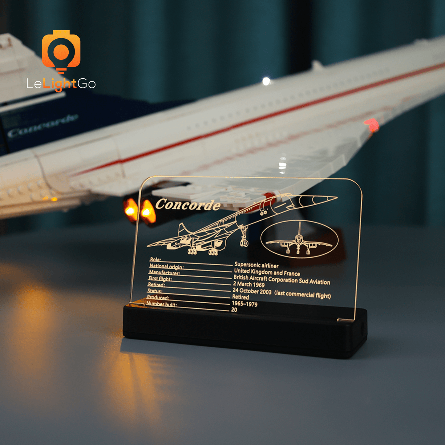 LED Nameplate for Concorde 10318