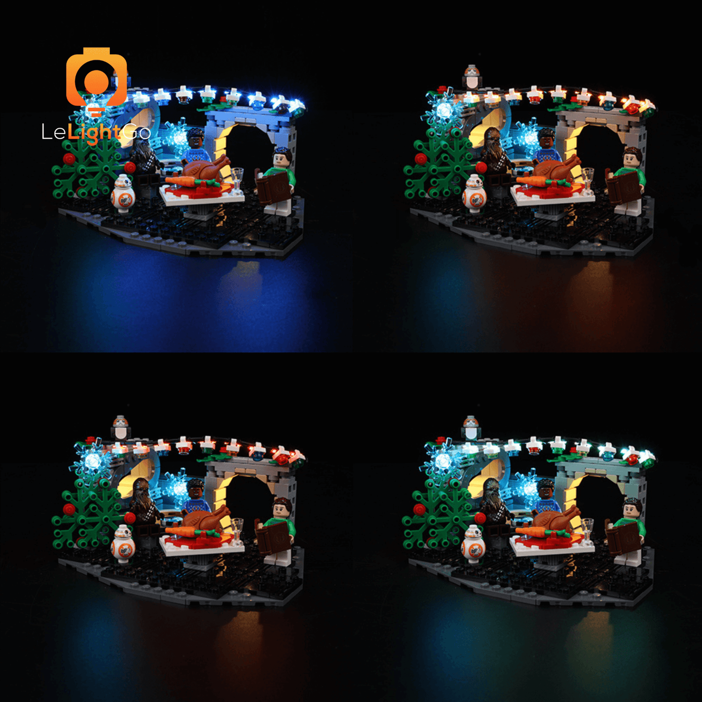 Light Kit For Millennium Falcon Holiday Diorama 40658