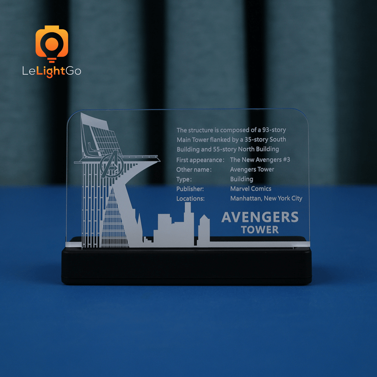 LED Nameplate for Avengers Tower 76269