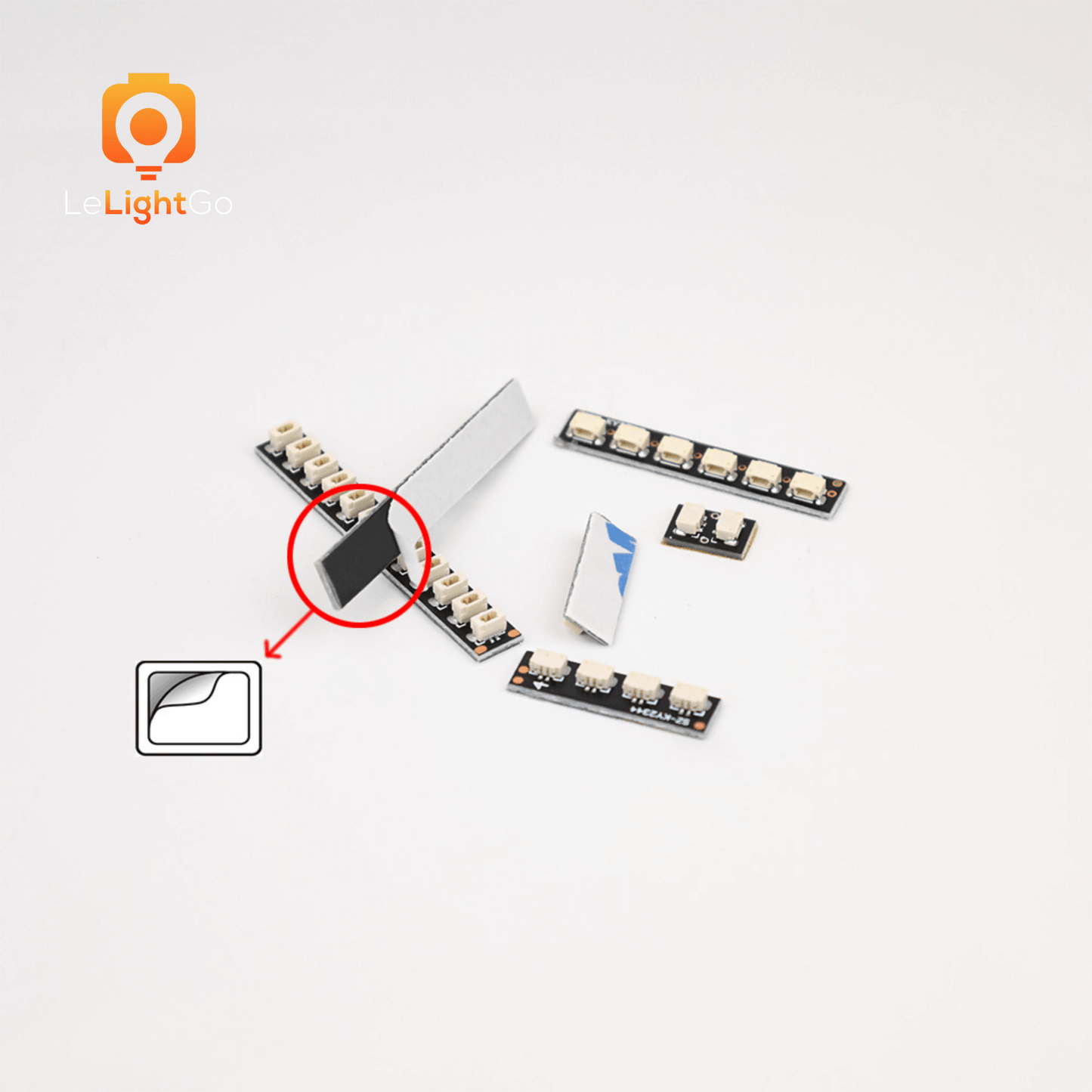 LeLightGo DIY 0.8 mm 2 pin Socket Boards