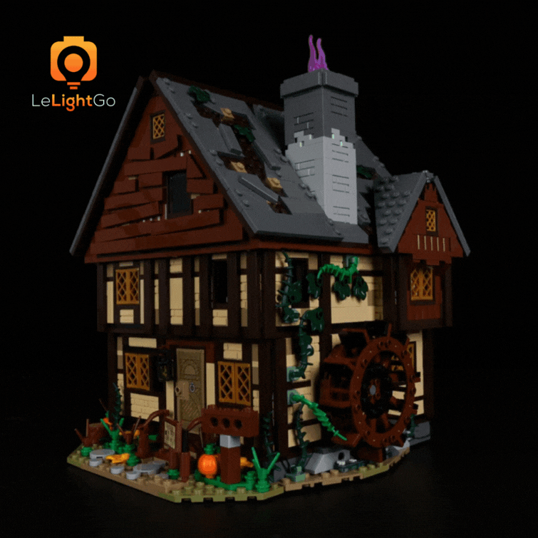 Light Kit For Disney Hocus Pocus: The Sanderson Sisters' Cottage 21341