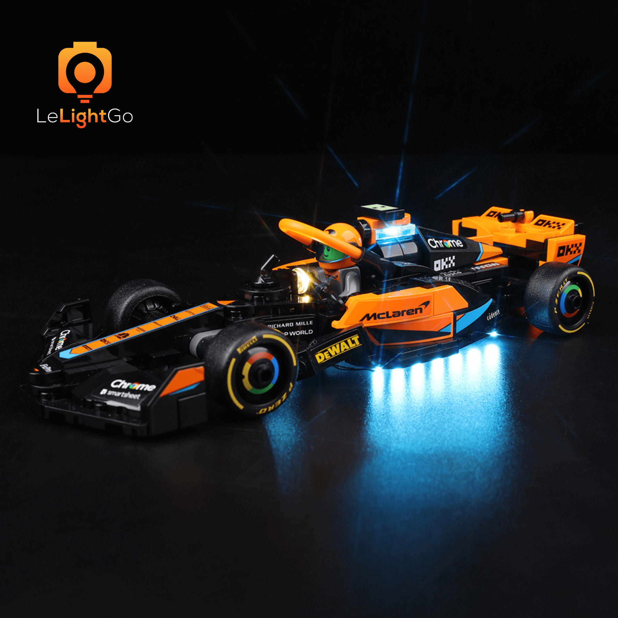 Light Kit For 2023 McLaren Formula 1 Race Car 76919