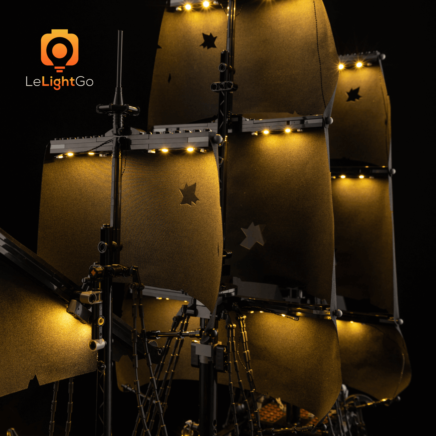 Light Kit For Captain Jack Sparrow's Pirate Ship 10365