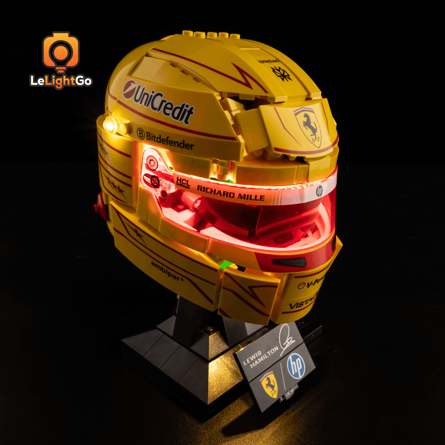 Light Kit For Scuderia Ferrari HP Lewis Hamilton Helmet 43022