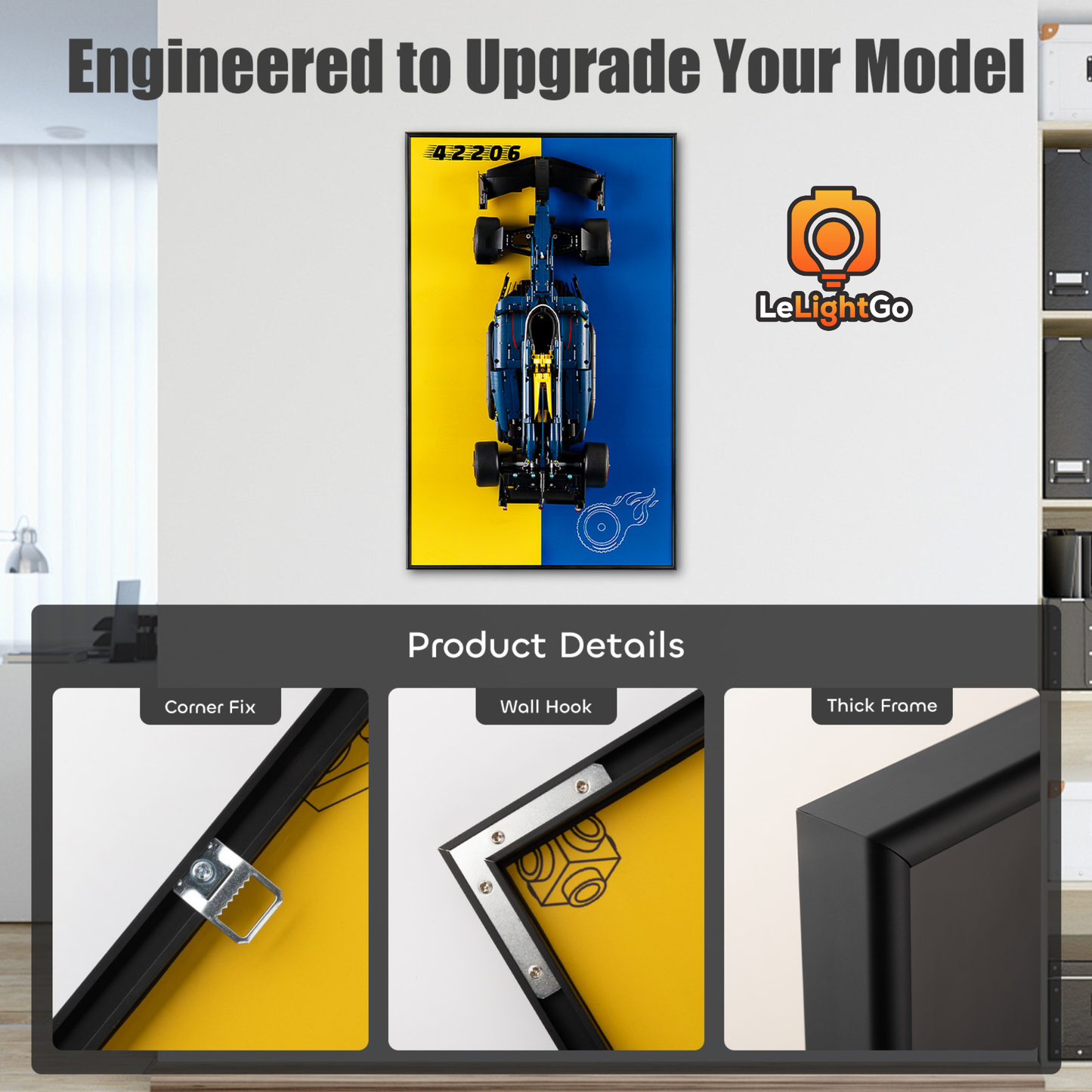 Display Wall-Mount for Oracle Red Bull Racing RB20 F1 Car 42206