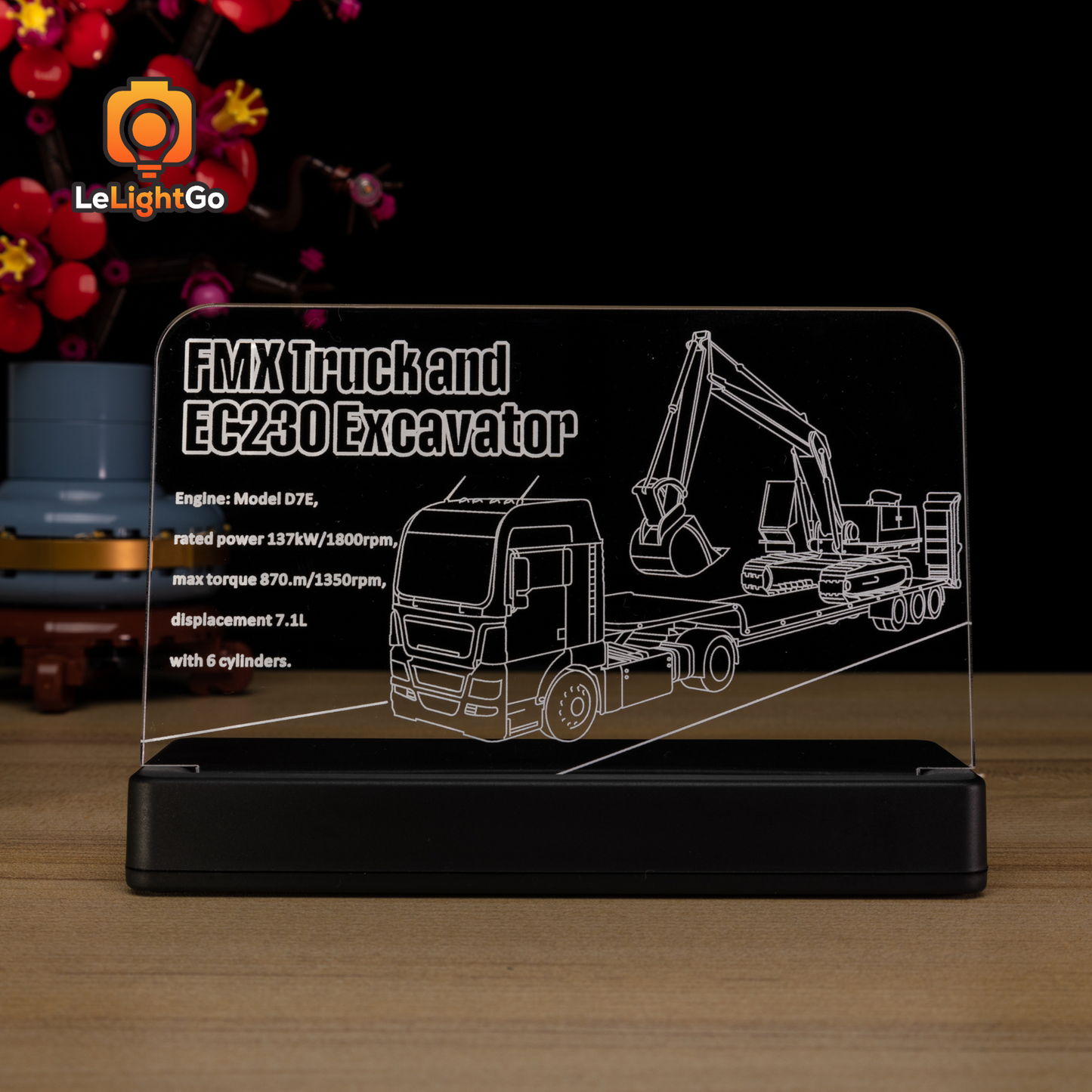 LED Nameplate for Volvo FMX Truck & EC230 Electric Excavator 42175