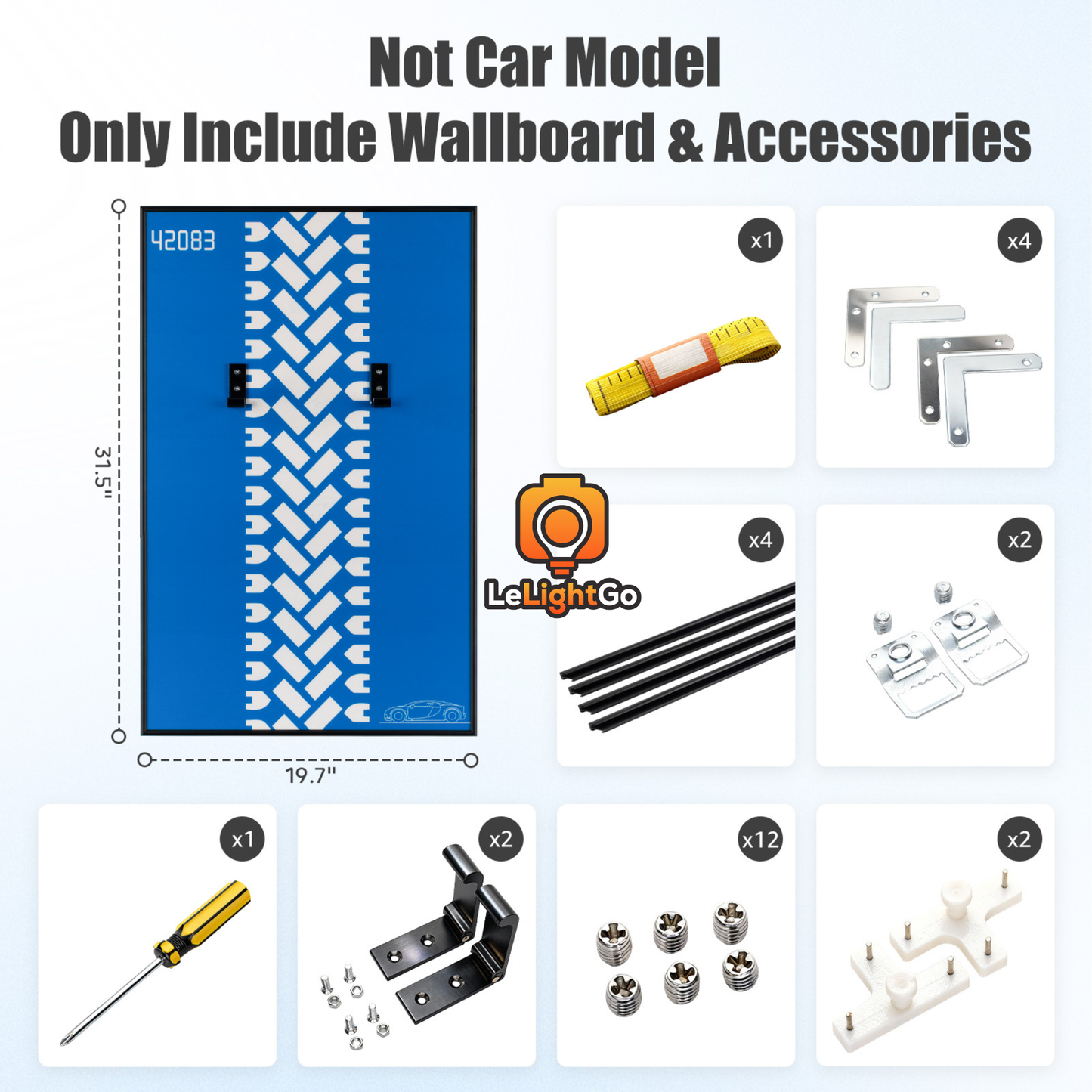 Display Wall-Mount for Bugatti Chiron 42083