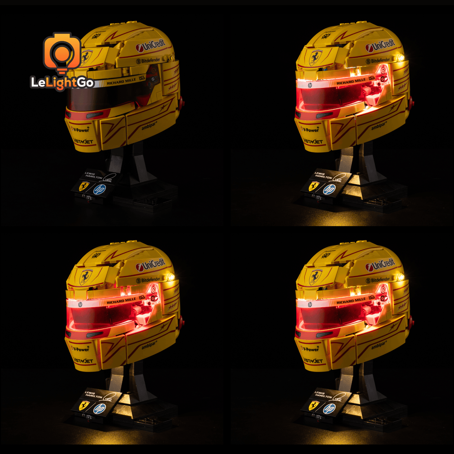 Light Kit For Scuderia Ferrari HP Lewis Hamilton Helmet 43022