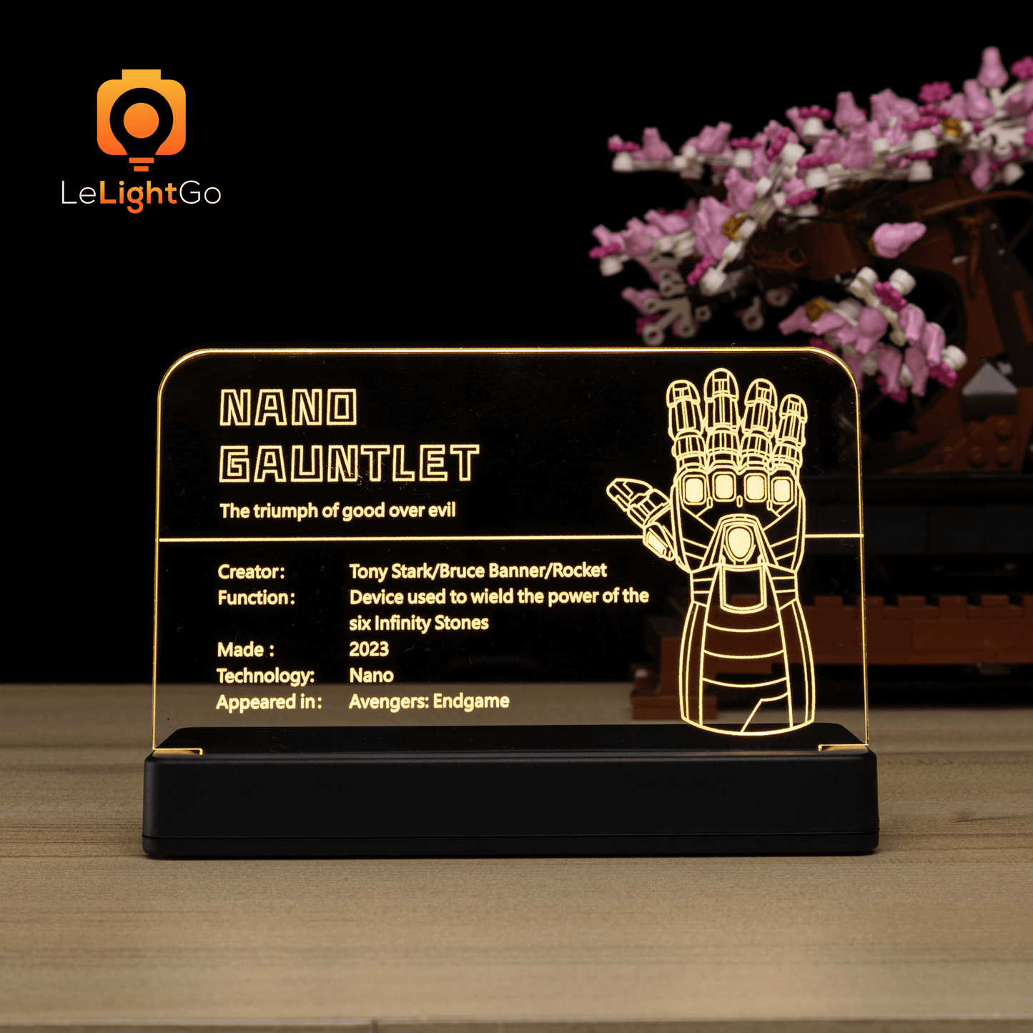 LED Nameplate for Nano Gauntlet 76223