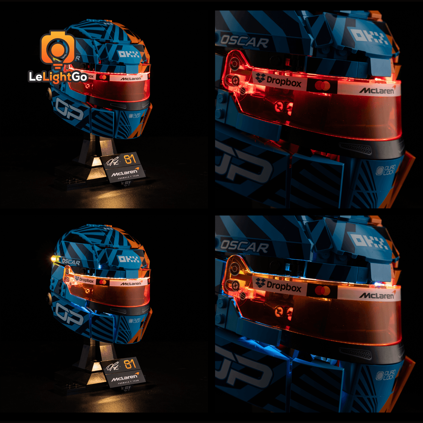 Light Kit For McLaren Mastercard F1 Team Oscar Piastri Helmet 43017