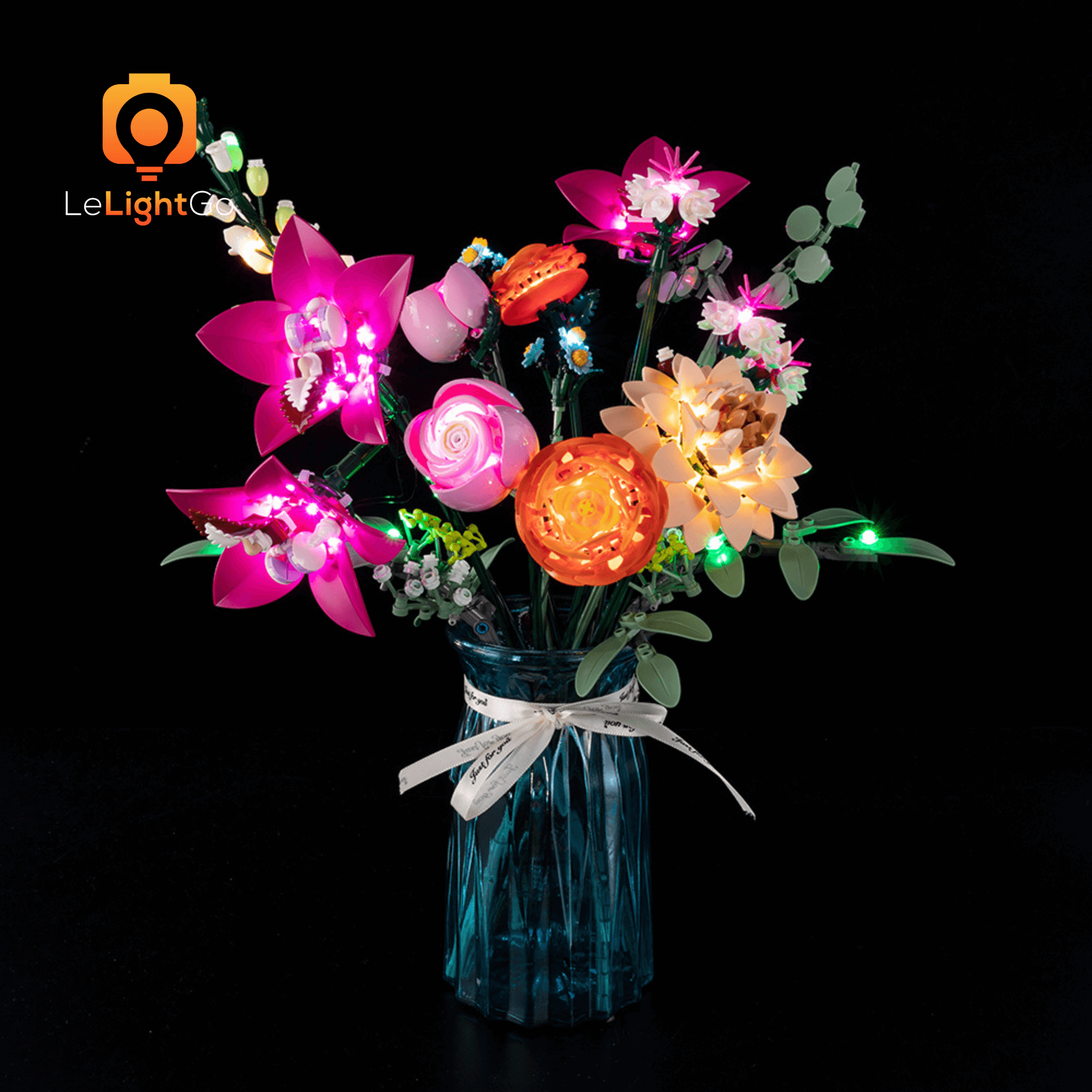 Light Kit For Pretty Pink Flower Bouquet