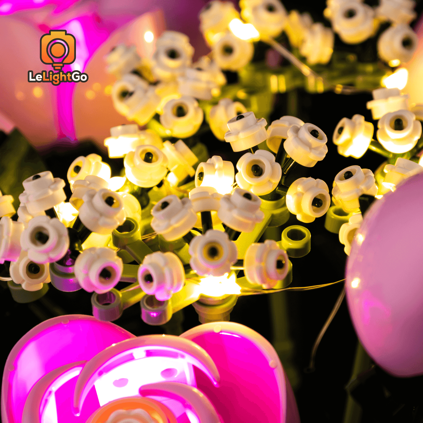 Light Kit For Bouquet of Pink Roses 10374