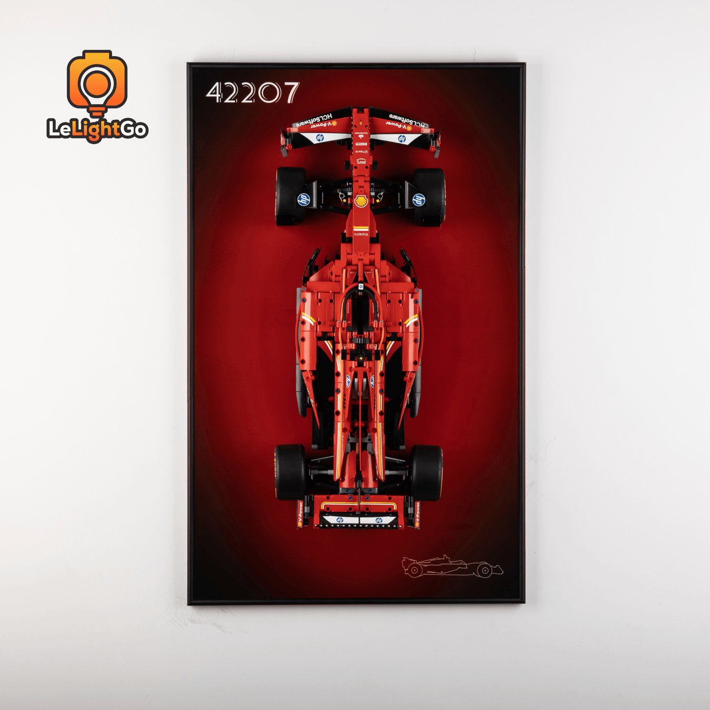 Display Wall-Mount for Ferrari SF-24 F1 Car 42207