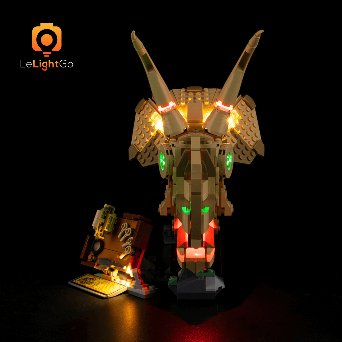 Light Kit For Dinosaur Fossils: Triceratops Skull 76969