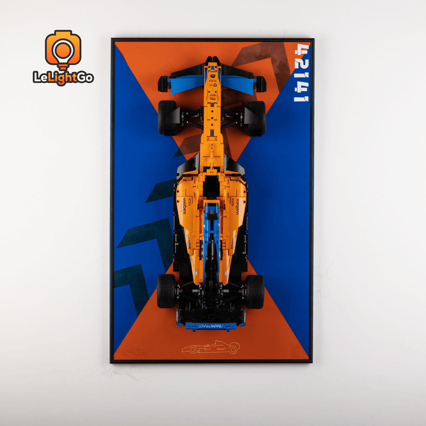 Display Wall-Mount for McLaren Formula 1 Race Car 42141