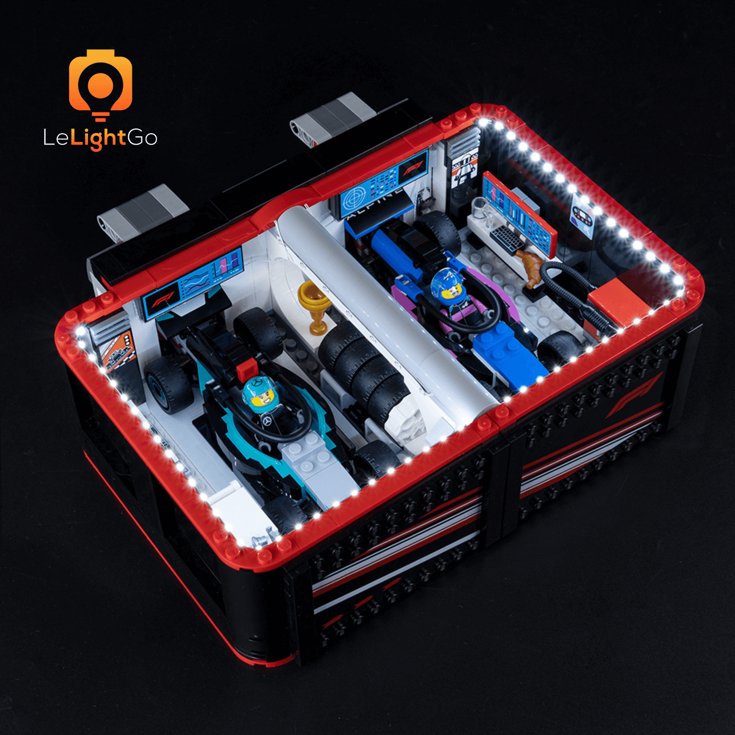 Light Kit For F1 Garage & Mercedes-AMG & Alpine Cars 60444