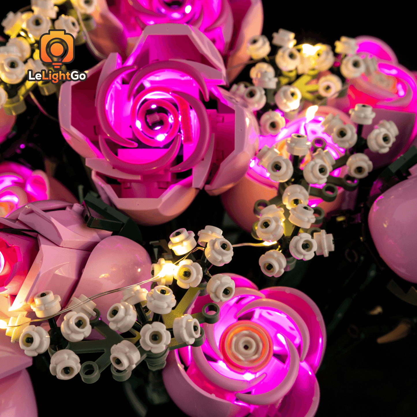 Light Kit For Bouquet of Pink Roses 10374