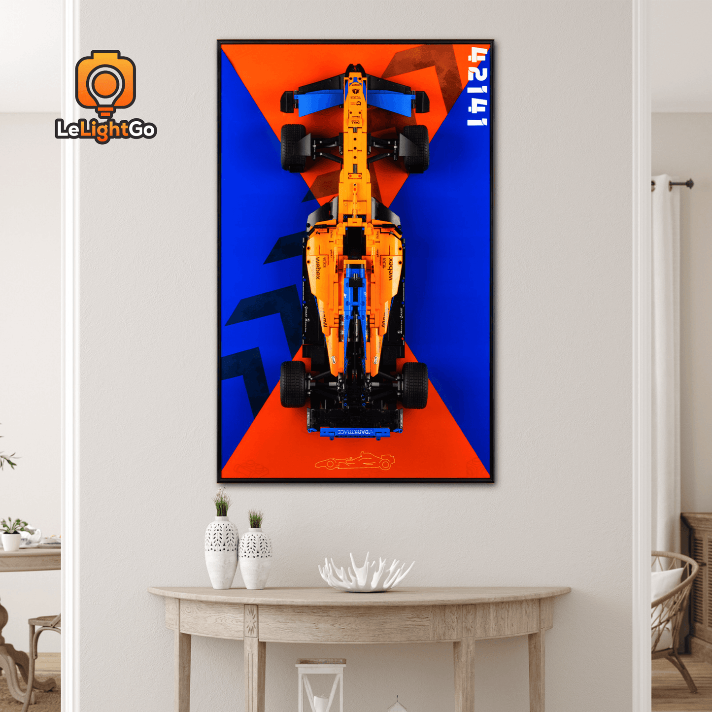 Display Wall-Mount for McLaren Formula 1 Race Car 42141