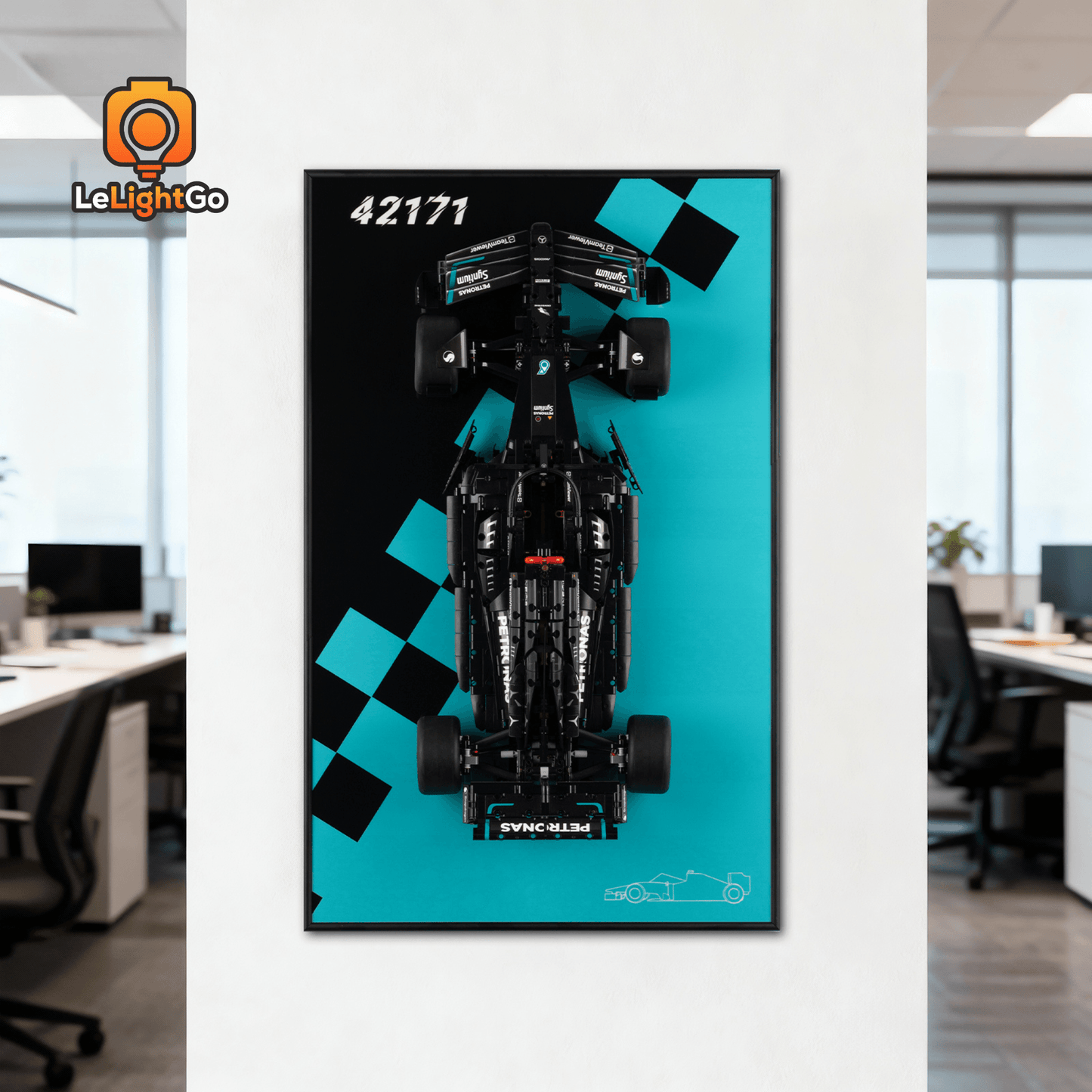 Display Wall-Mount for Mercedes-AMG F1 W14 E Performance 42171