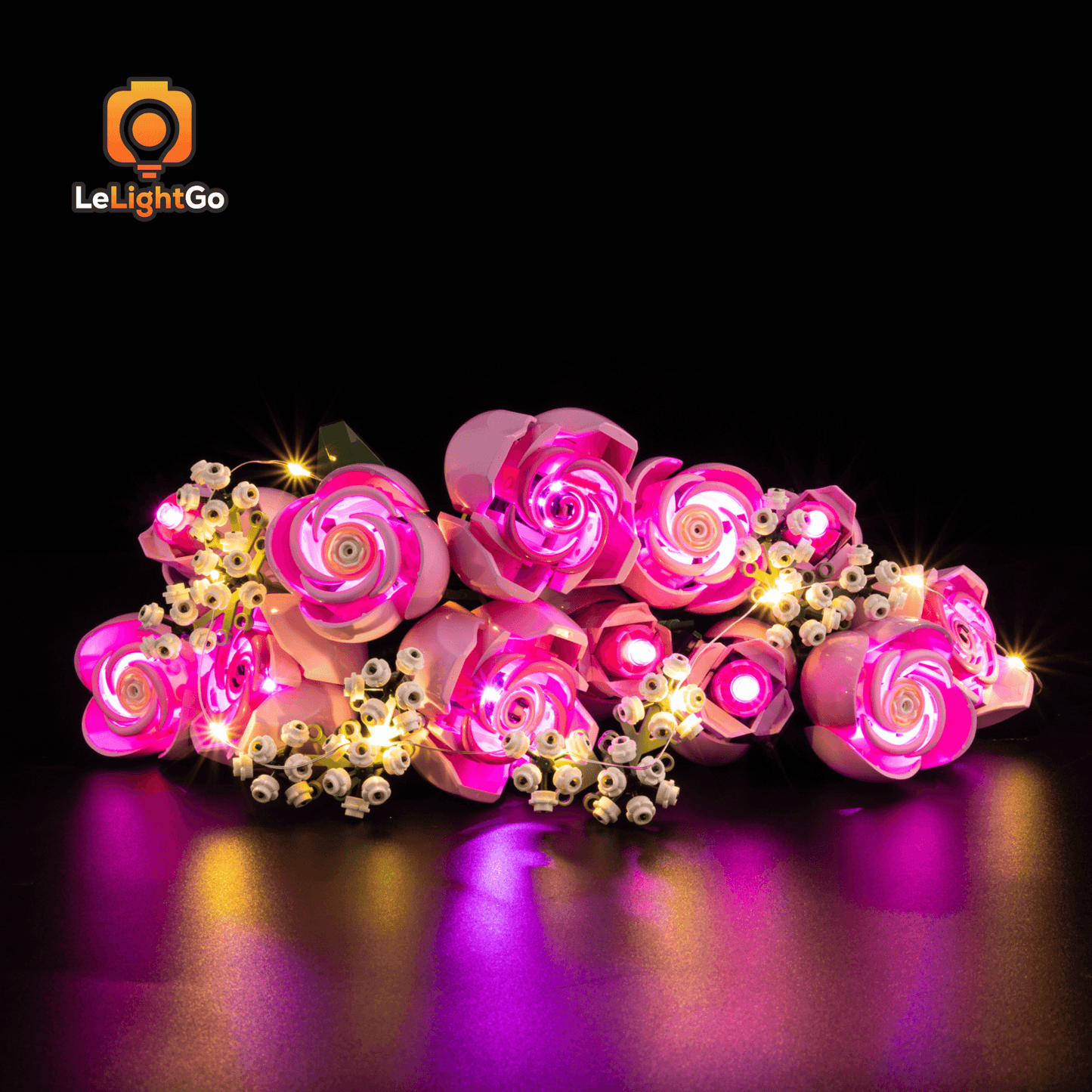Light Kit For Bouquet of Pink Roses 10374