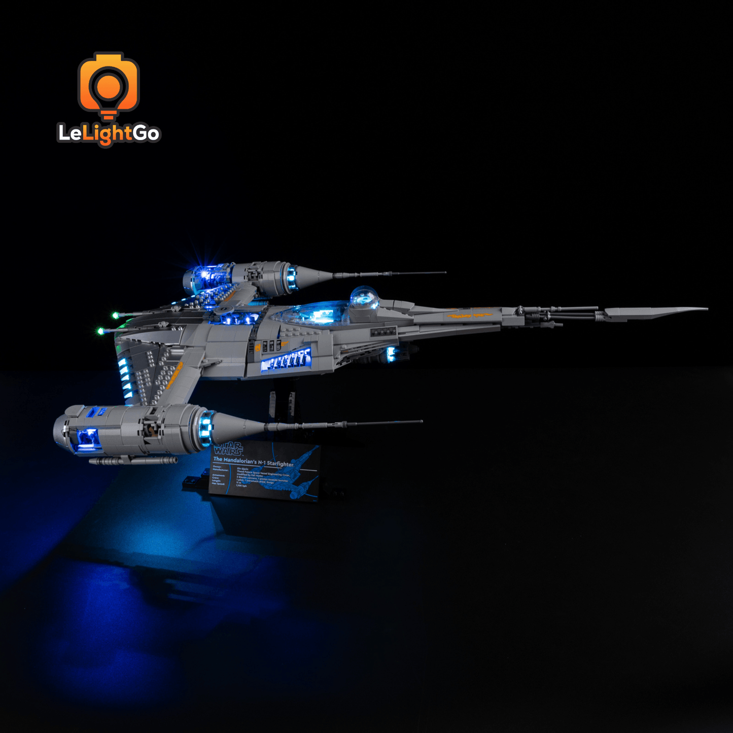 Light Kit For The Mandalorian's N-1 Starfighter 75442