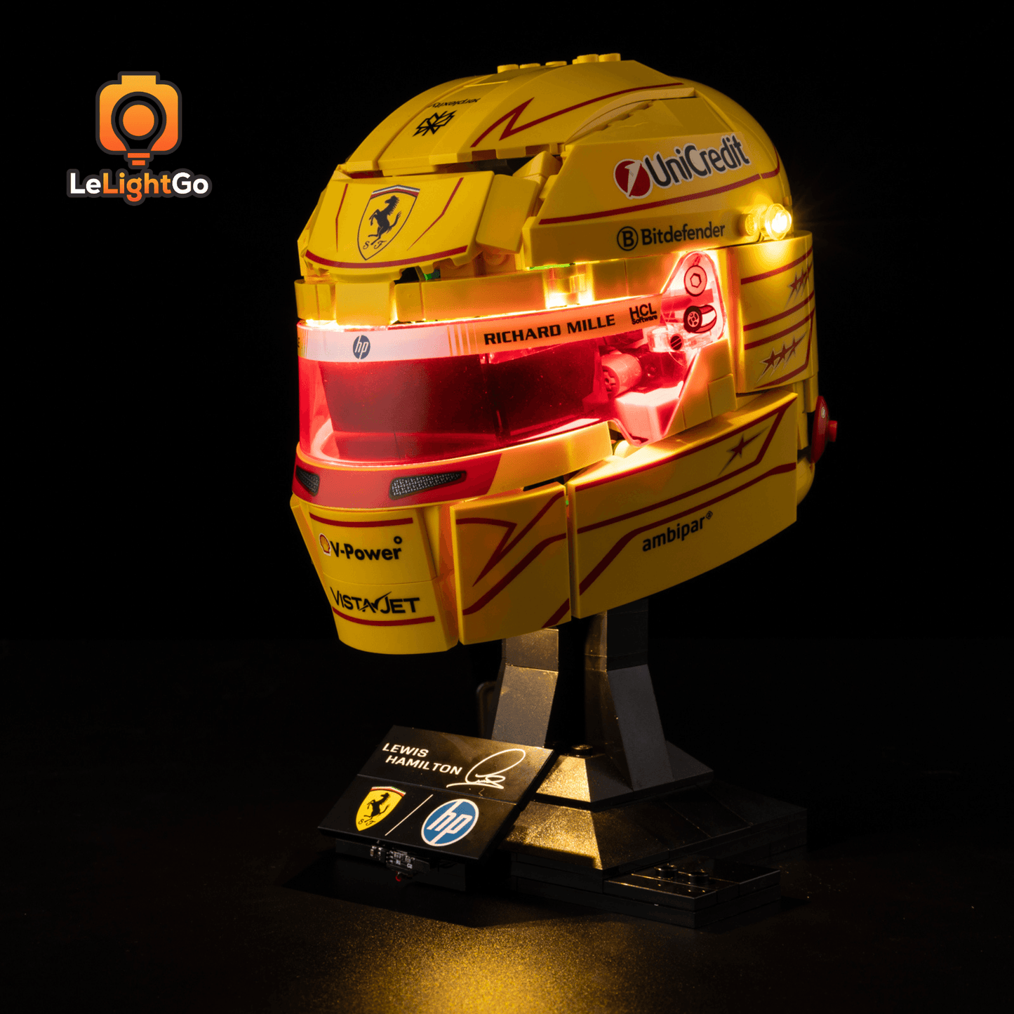 Light Kit For Scuderia Ferrari HP Lewis Hamilton Helmet 43022