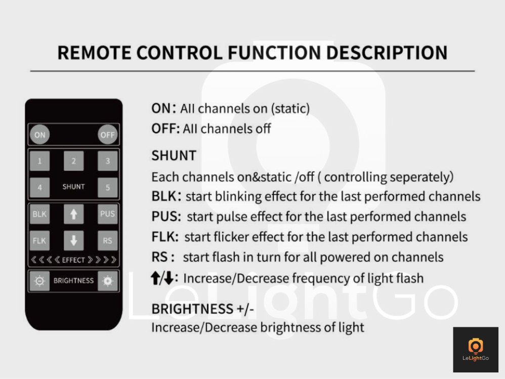 LeLightGo DIY Board and Remote Control