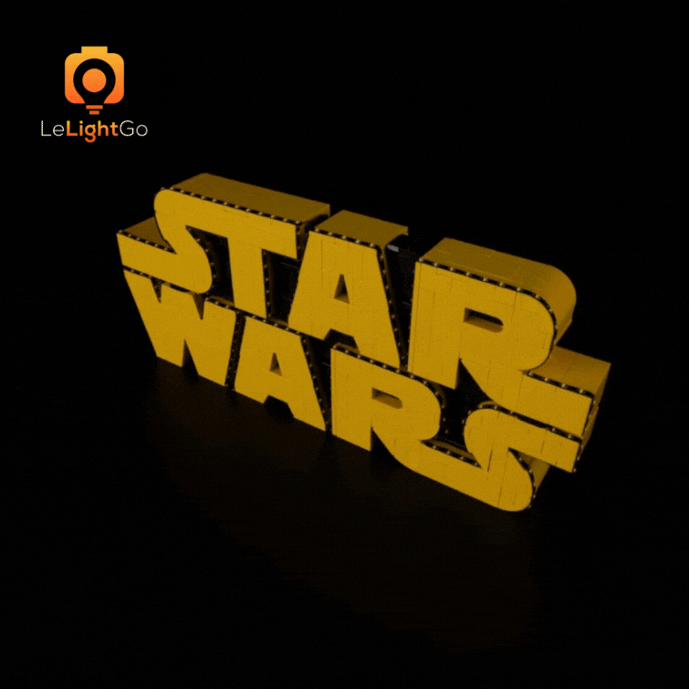 Light Kit For Brick-Built Star Wars Logo 75407