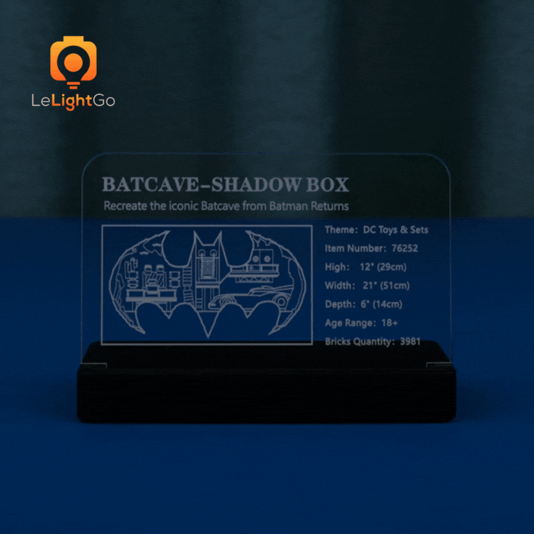 LED Nameplate for Batcave – Shadow Box 76252