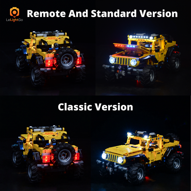 LED Licht-Kit für jeep Wrangler Kompatibel mit LEGO® 42122 Set