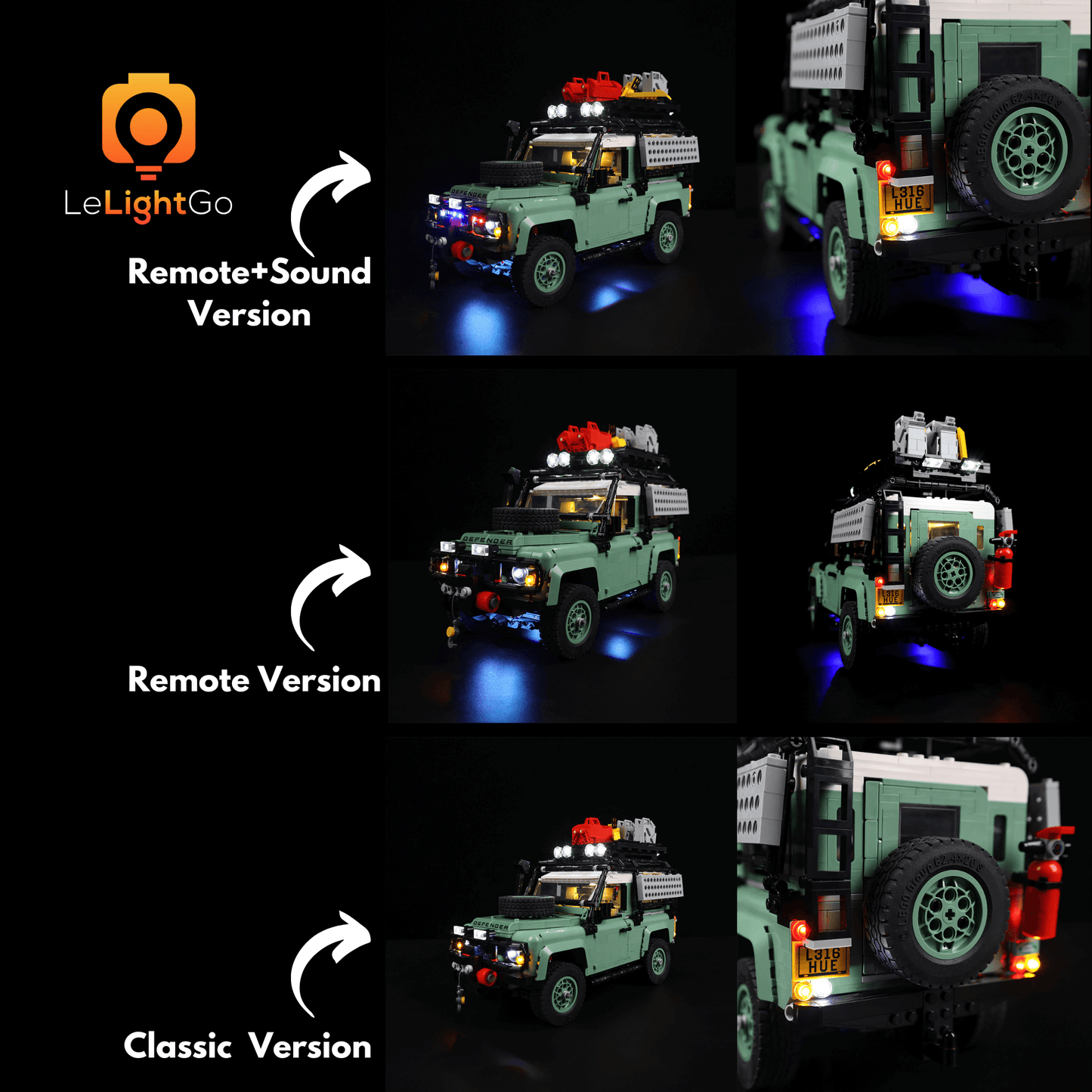 Light Kit For Land Rover Classic Defender 90 10317