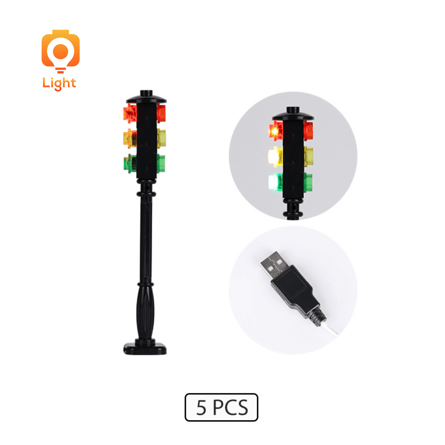 LeLightGo DIY 5PCS Street Lamp Post
