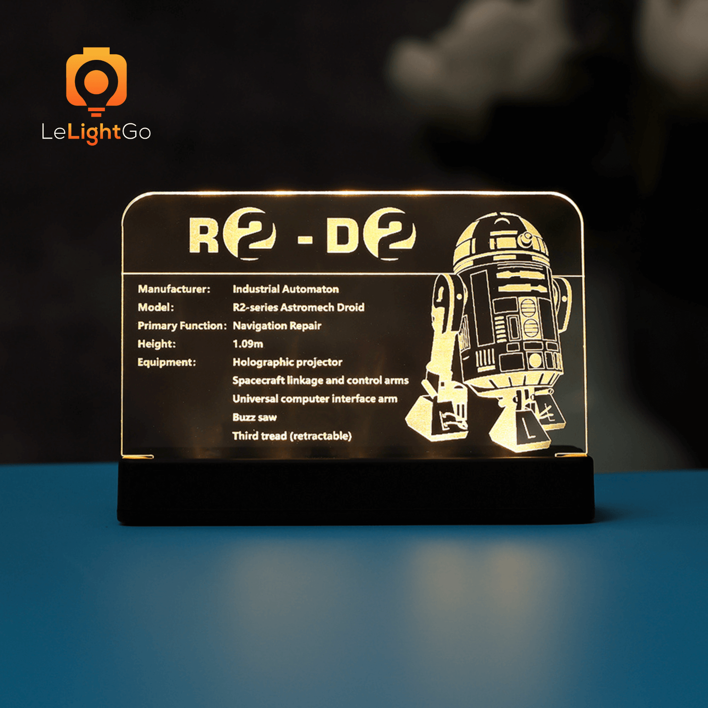LED Nameplate for R2-D2 75308