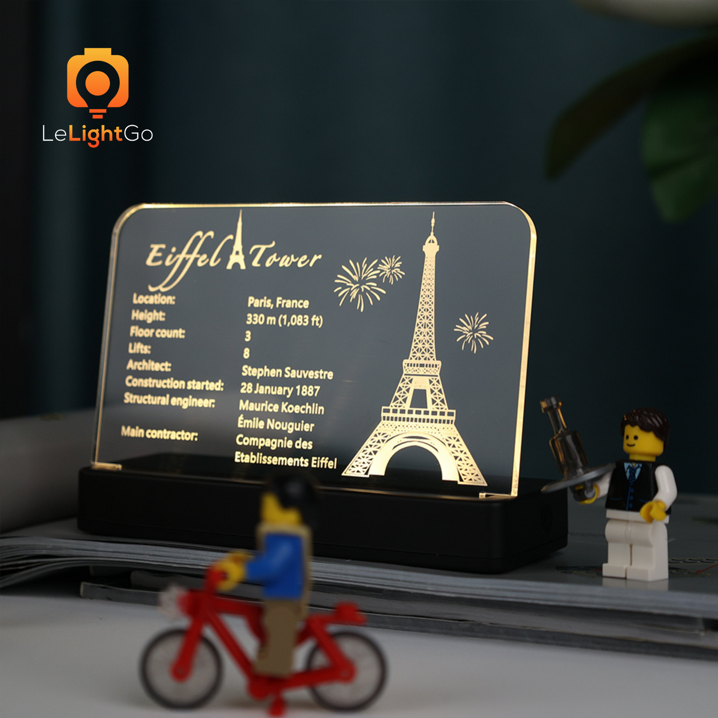 LED Nameplate for Eiffel Tower 10307