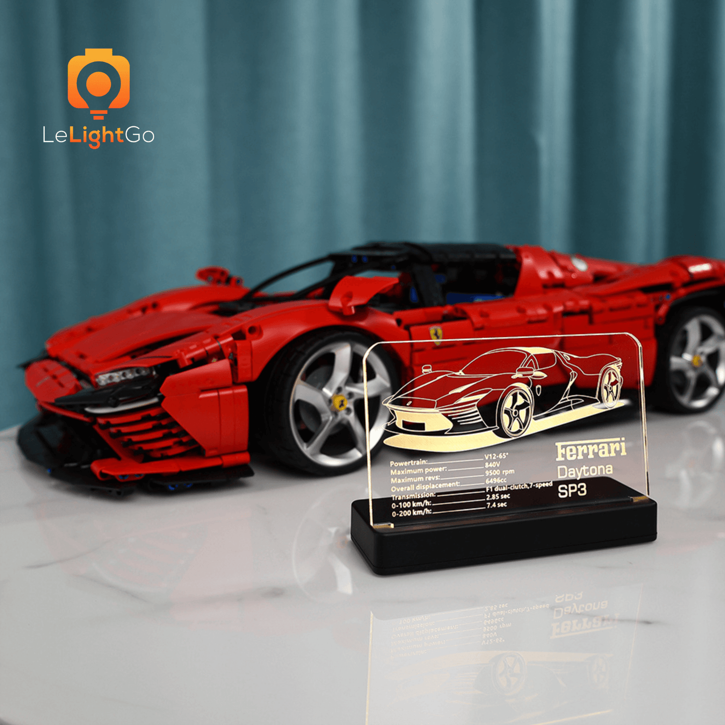 LED Nameplate for Ferrari Daytona SP3 42143