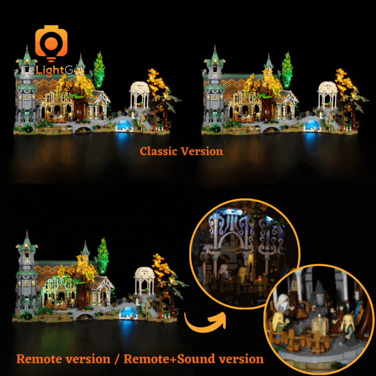 Light Kit For THE LORD OF THE RINGS: RIVENDELL 10316