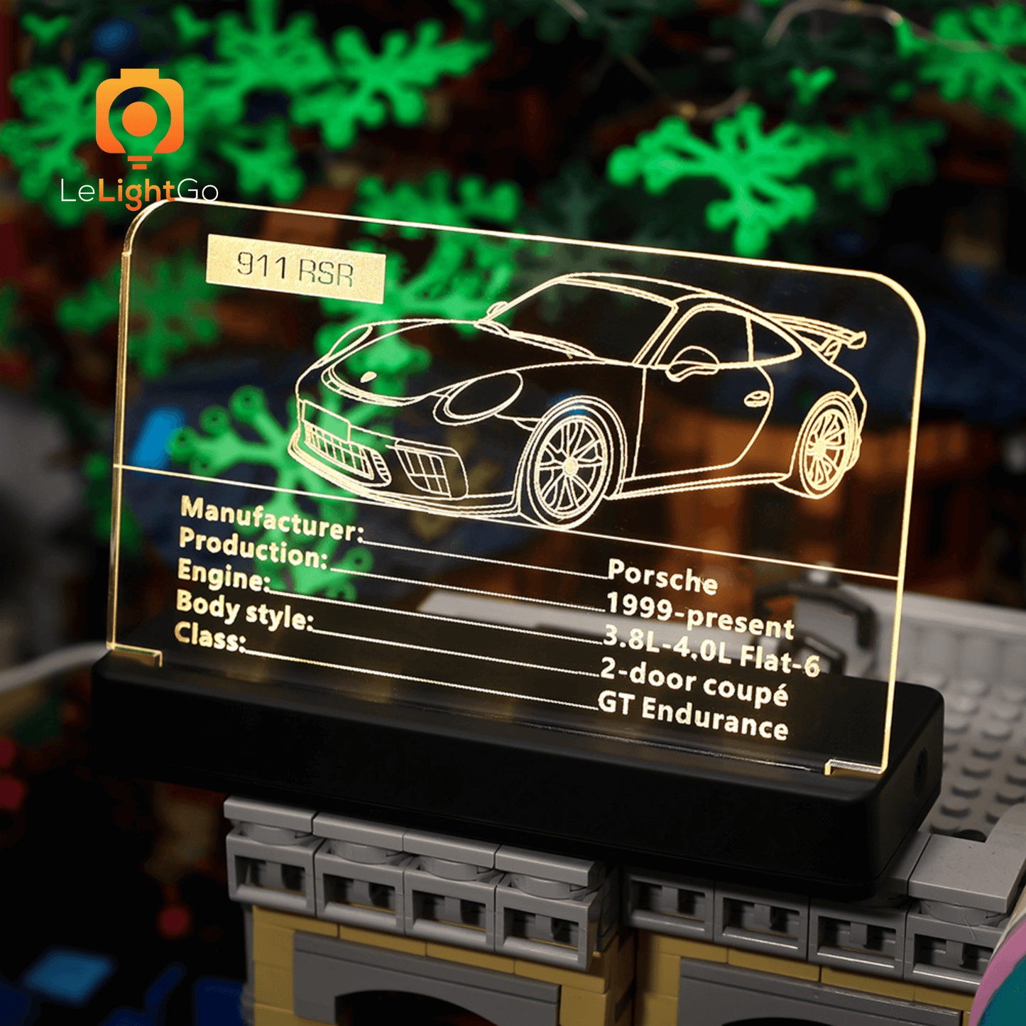 LED Nameplate for Porsche 911 RSR 42096