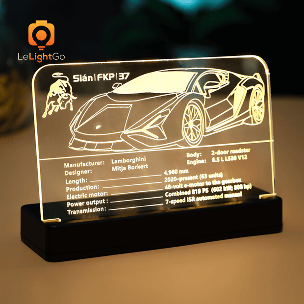 LED Nameplate for Lamborghini Sián FKP 37 42115
